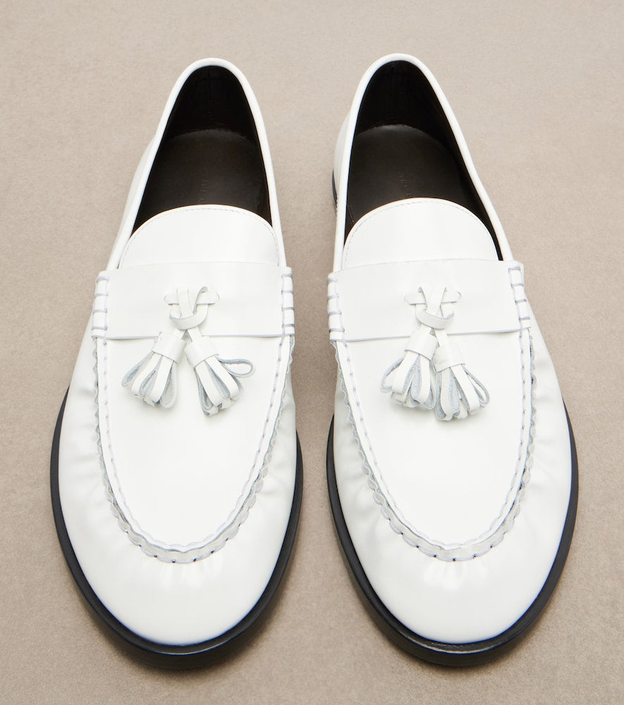 The Row Mens leather loafers - White Loafers