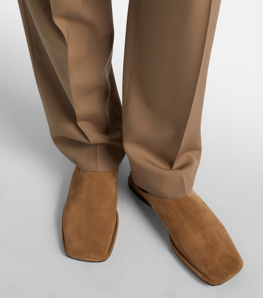 The Row Piper suede mules - Beige Mules