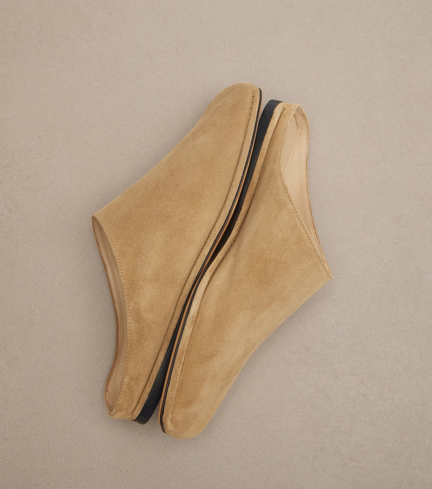 The Row Piper suede mules - Beige Mules