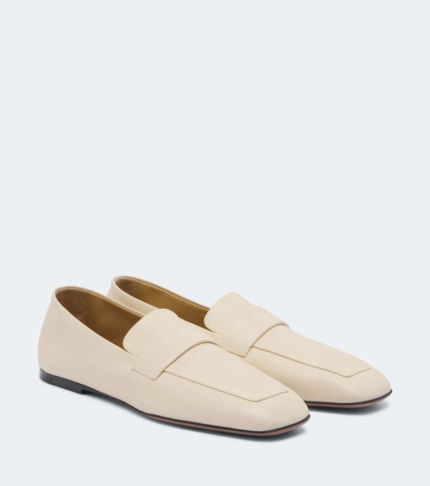 The Row Soft leather loafers - White Loafers