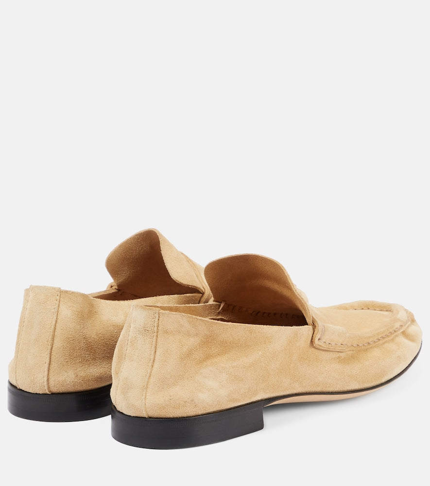 The Row Soft suede loafers (Beige) - Loafers