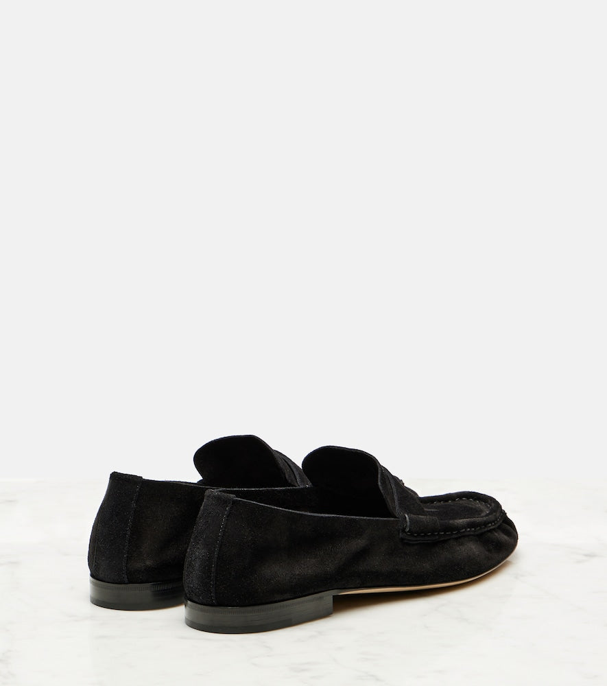 Black The Row Soft suede loafers - Loafers