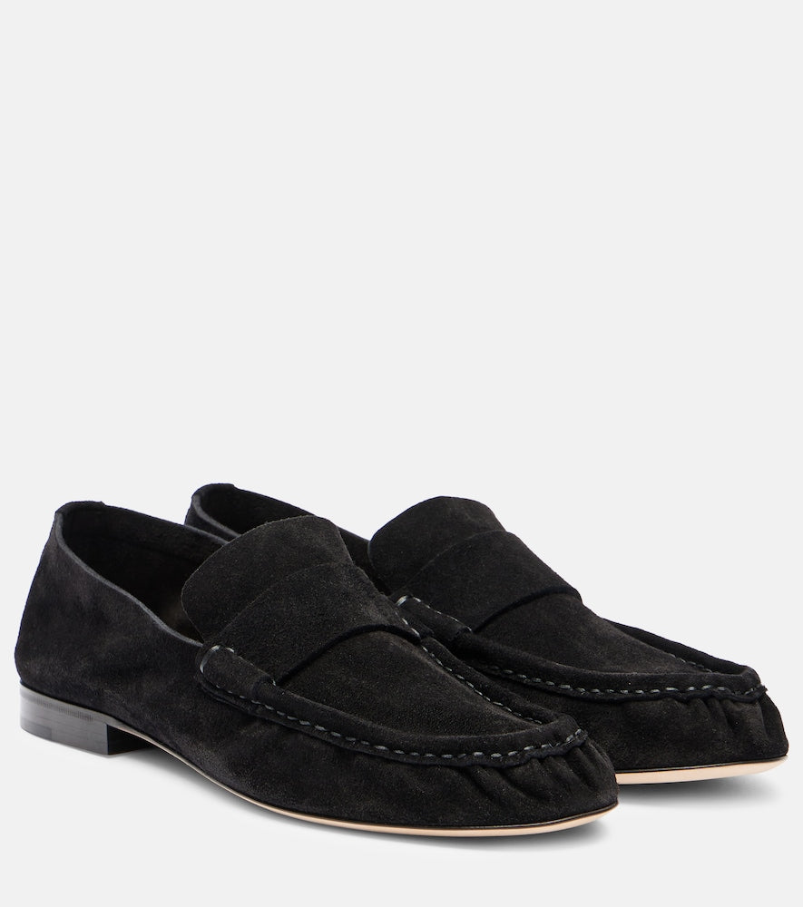Black The Row Soft suede loafers - Loafers