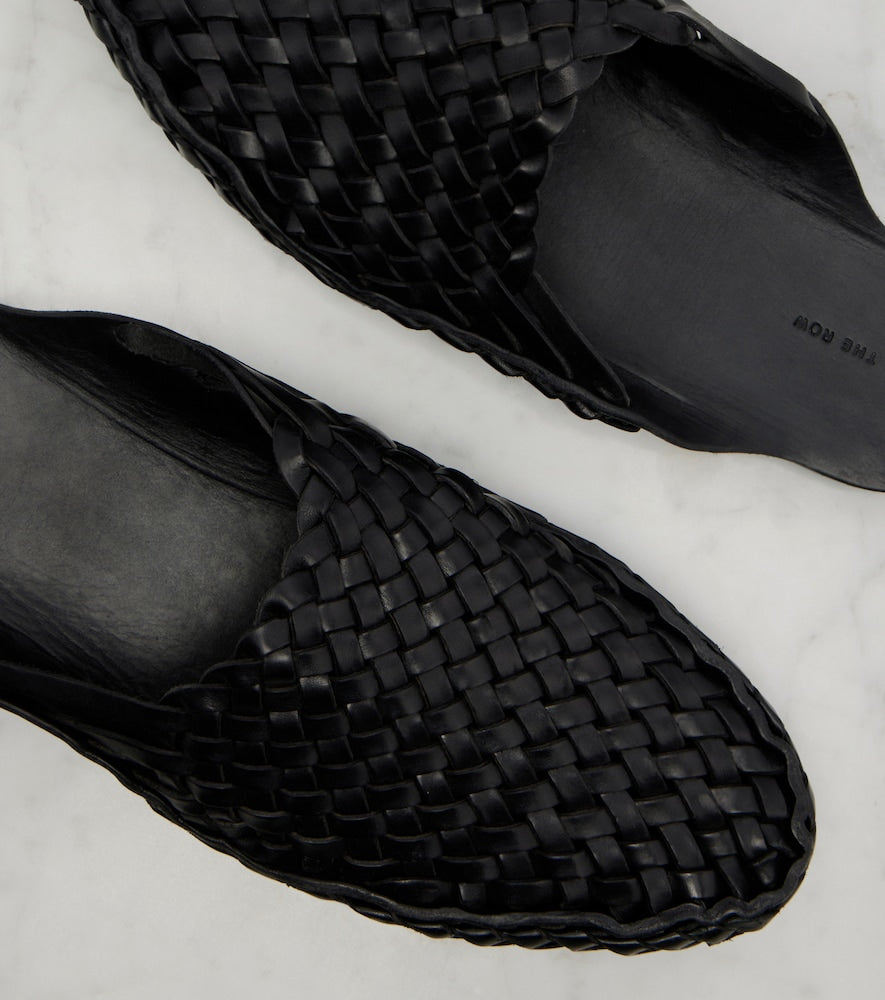 Black The Row Woven leather mules - Mules
