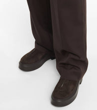 The Row Zipped Boot 1 suede ankle boots