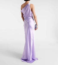The Sei Asymmetric silk gown