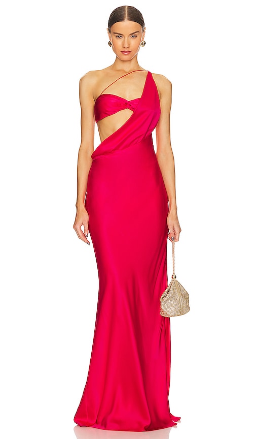 The Sei Asymmetrical Cowl Bias Gown in Pink - Robe asymétrique avec biais à col bénitier The Sei en rose - The Sei 粉色不对称风帽斜纹礼服 - Das Sei Asymmetrical Cowl Bias Gown in Pink - THE SEI 비대칭 카울 바이어스 가운 핑크 색상 - L'abito asimmetrico in sbieco con cappuccio Sei in rosa