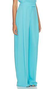 The Sei Baggy Pleat Trouser in Turquoise