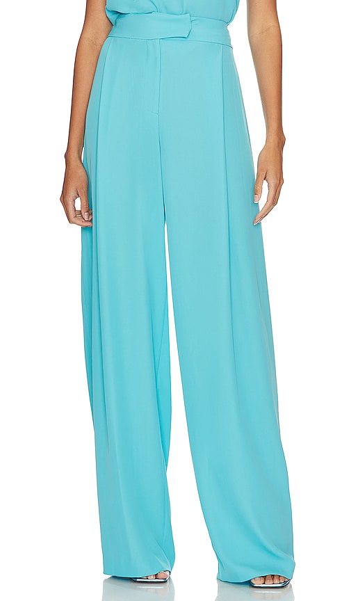 The Sei Baggy Pleat Trouser in Turquoise - Pantalon plissé The Sei Baggy en turquoise - Sei 绿松石色宽松褶裥长裤 - Die Sei Baggy Pleat Hose in Türkis - 터콰이즈 컬러의 Sei Baggy 플리츠 팬츠 - I pantaloni Sei Baggy Pleat in turchese