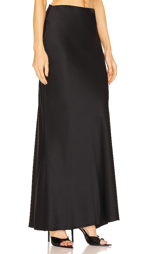 The Sei Bias Maxi Skirt in Black