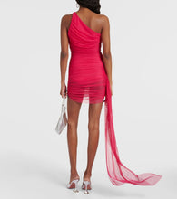 The Sei Drape-detail ruched chiffon minidress