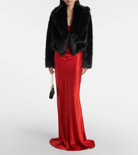 The Sei Faux fur bomber jacket