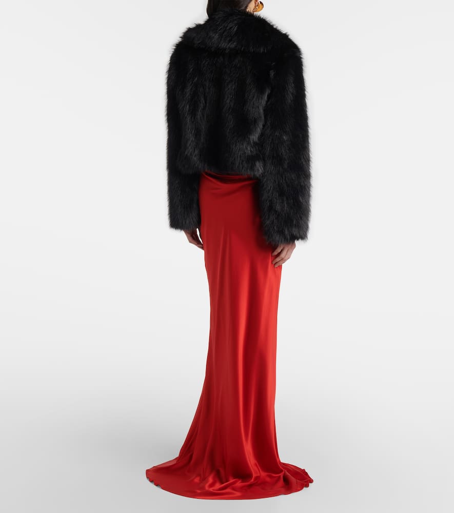 The Sei Faux fur bomber jacket