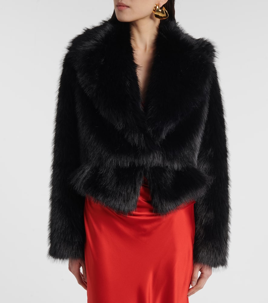 The Sei Faux fur bomber jacket