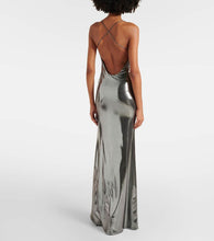 The Sei Metallic jersey gown