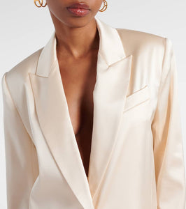 The Sei Oversized silk blazer