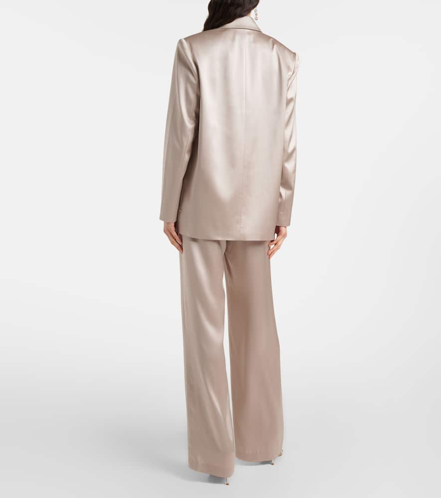 The Sei Oversized silk satin blazer