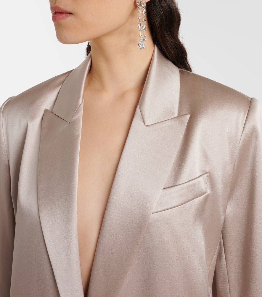 The Sei Oversized silk satin blazer