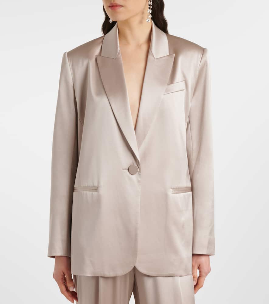 The Sei Oversized silk satin blazer