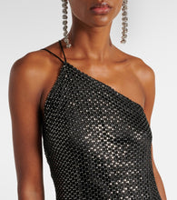 The Sei Sequined one-shoulder gown