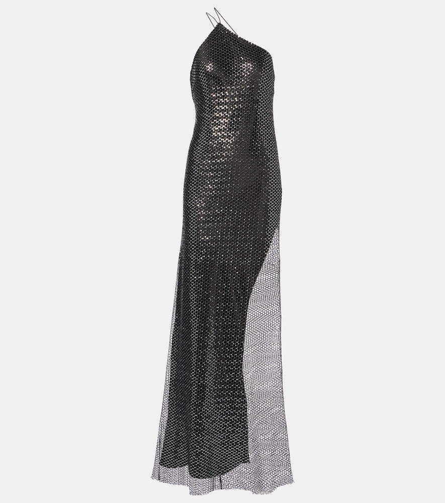 The Sei Sequined one-shoulder gown. Sei亮片单肩礼服