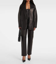 The Sei Slouchy leather blazer