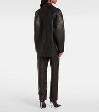 The Sei Slouchy leather blazer