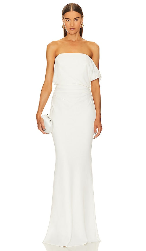 The Sei Strapless Gown in Ivory - La robe bustier Sei en ivoire - The Sei 象牙色无肩带礼服 - Das trägerlose Sei-Kleid in Elfenbein - The Sei 스트랩리스 가운 아이보리 색상 - L'abito senza spalline Sei in avorio