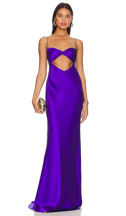The Sei Twist Bandeau Cut Out Gown in Purple - Robe bandeau découpée The Sei Twist en violet - The Sei Twist 紫色抹胸剪裁礼服 - Das Sei Twist Bandeau-Kleid mit Ausschnitten in Lila - The Sei Twist Bandeau 컷아웃 가운 퍼플 색상 - L'abito con taglio a fascia Sei Twist in viola