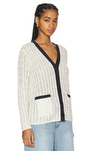 Theory Cable Cardigan in Navy