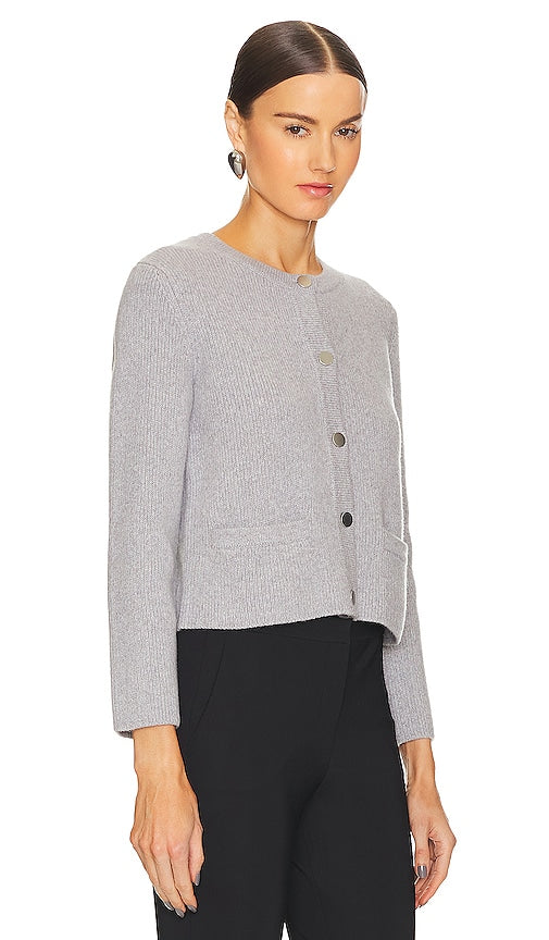 Theory Classic Knit Jacket in Grey
