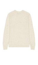 Theory Dinin Woolcash Donegal Sweater in Cream