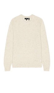 Theory Dinin Woolcash Donegal Sweater in Cream - Theory Dinin Woolcash Donegal Pull en crème - Theory Dinin Woolcash Donegal 奶油色毛衣 - Theory Dinin Woolcash Donegal Pullover in Creme - Theory Dinin 울캐시 도네갈 스웨터 - Maglione Theory Dinin Woolcash Donegal in crema