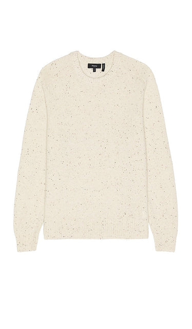 Theory Dinin Woolcash Donegal Sweater in Cream - Theory Dinin Woolcash Donegal Pull en crème - Theory Dinin Woolcash Donegal 奶油色毛衣 - Theory Dinin Woolcash Donegal Pullover in Creme - Theory Dinin 울캐시 도네갈 스웨터 - Maglione Theory Dinin Woolcash Donegal in crema