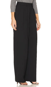 Theory Double Pleat Pant in Black
