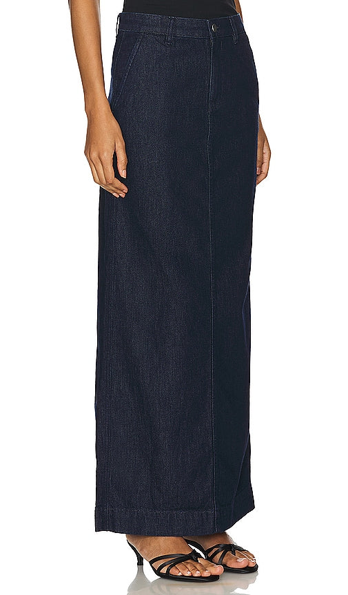 Theory Maxi Trouser Skirt in Blue