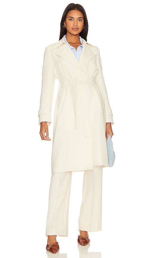 Theory Oaklane Coat in Cream