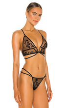 Thistle and Spire Mullberry Keyhole Bralette in Black