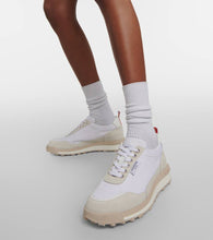 Thom Browne Alumni Trainer suede-trimmed sneakers