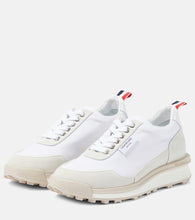 Thom Browne Alumni Trainer suede-trimmed sneakers