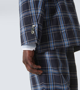 Thom Browne Checked wool and linen blazer