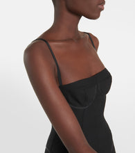 Thom Browne Corset wool and silk maxi dress