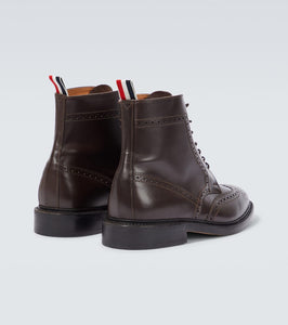 Thom Browne Leather lace-up brogue boots