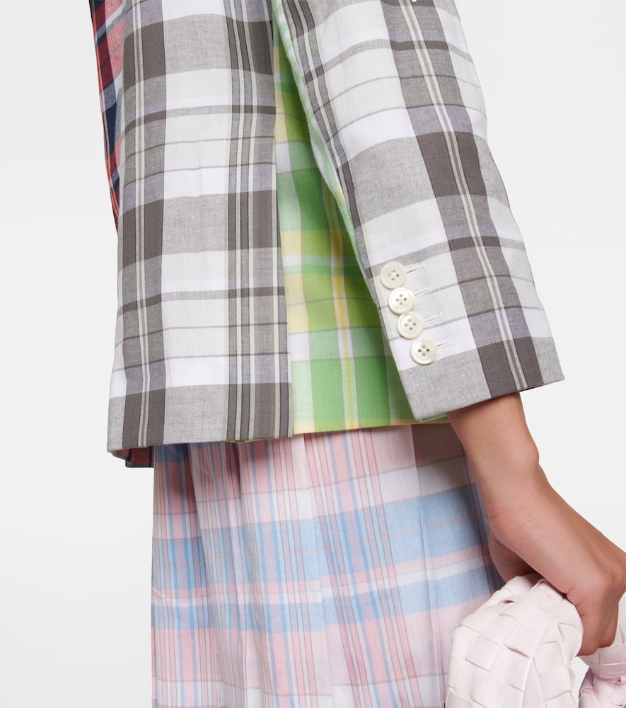 Thom Browne Patchwork cotton blazer