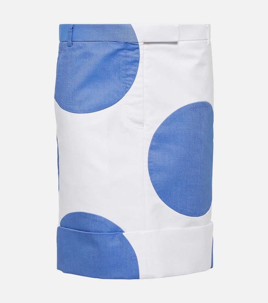 Thom Browne Polka-dot cotton mini skirt - Thom Browne 波点棉质迷你裙