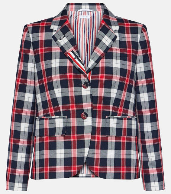 Thom Browne Tartan wool-blend blazer