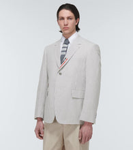 Thom Browne Tricolor pinstriped cotton blazer