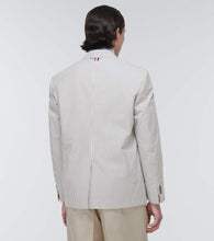 Thom Browne Tricolor pinstriped cotton blazer