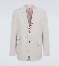 Thom Browne Tricolor pinstriped cotton blazer