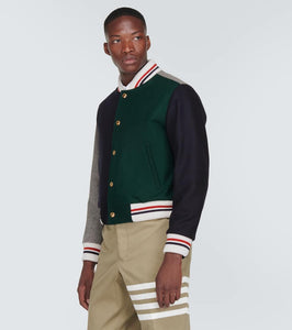 Thom Browne Virgin wool varsity jacket